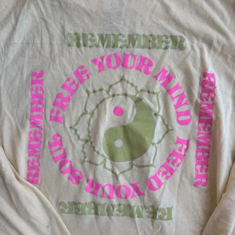 Billabong Free Your Mind - Long Sleeve T-Shirt for Women Sz XL - Picture 3 of 9